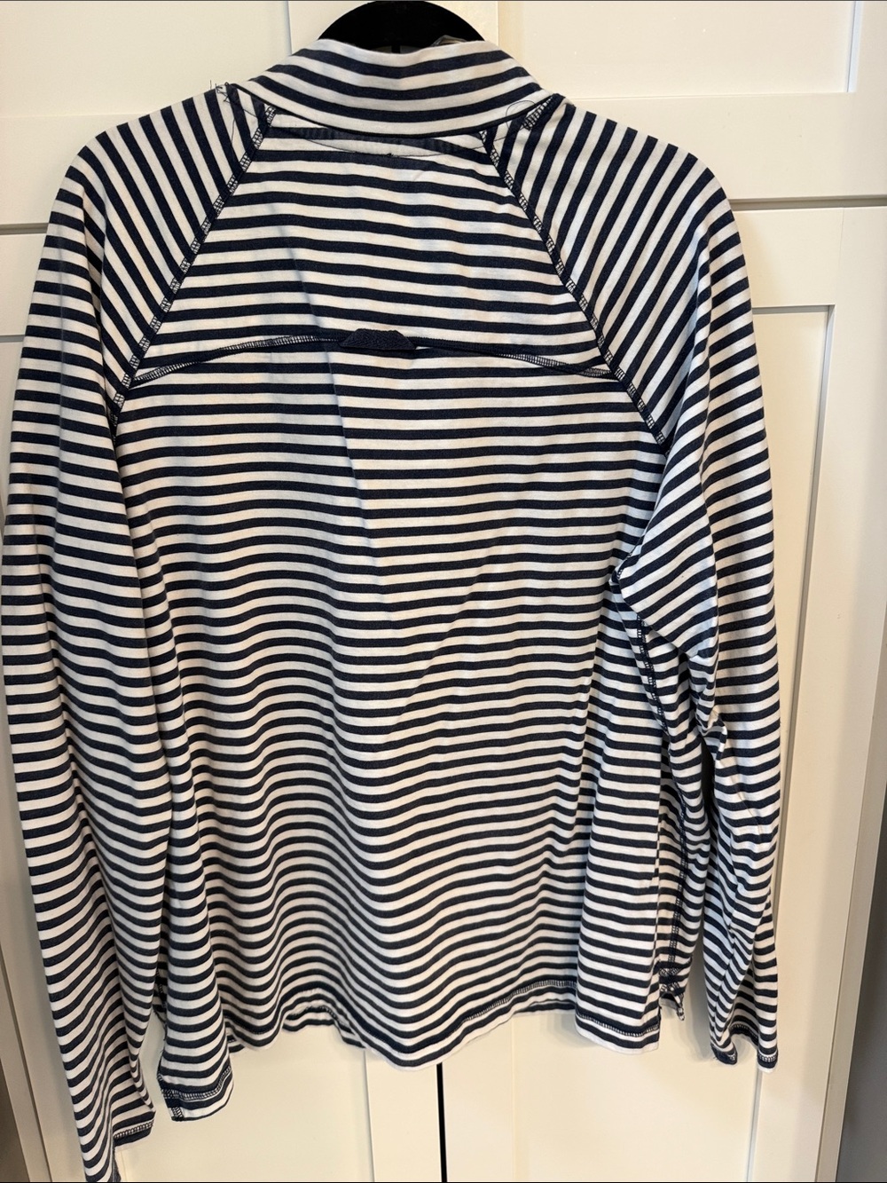 FP Movement by Free People Navy & White Striped Mock Neck Pullover - Picture 5 of 6